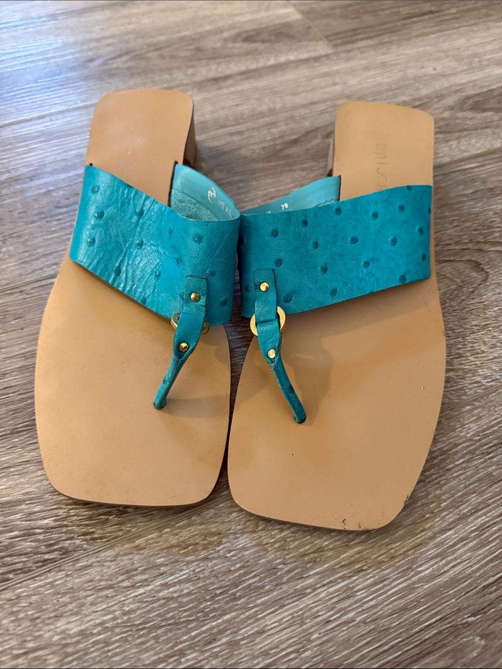 Unisa Teal Flip Flop Sandals | Comfort slip on | Summer Casual -size 7